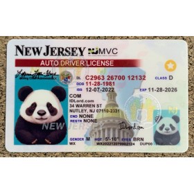 New jersey scannable card