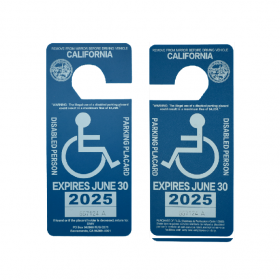 CA Parking Permit Card 2025