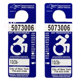 Fake Handicap Parking Permit Card