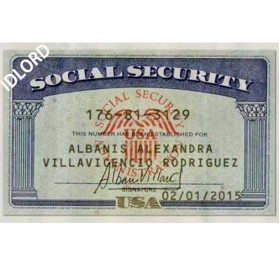 Fake Social Security Card (Fake SSN Number card)